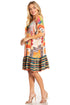 Vestido bohemio de verano informal con estampado floral de manga corta para cóctel de Sakkas Eliza para mujer