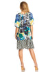 Vestido bohemio de verano informal con estampado floral de manga corta para cóctel de Sakkas Eliza para mujer