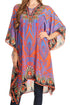 Sakkas Kristy Long Tall Lightweight Caftan Dress / Cover Up With V-Neck Jewels