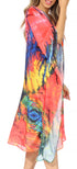 Sakkas Kristy Long Tall Lightweight Caftan Dress / Cover Up With V-Neck Jewels