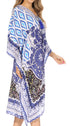 Sakkas Kristy Long Tall Lightweight Caftan Dress / Cover Up With V-Neck Jewels