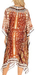 Sakkas Kristy Long Tall Lightweight Caftan Dress / Cover Up With V-Neck Jewels
