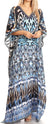 Vestido caftán largo con escote en V y diseño fluido Anahi de Sakkas con diamantes de imitación