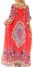 Vestido caftán largo con escote en V y diseño fluido Anahi de Sakkas con diamantes de imitación