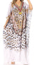Vestido caftán largo con escote en V y diseño fluido Anahi de Sakkas con diamantes de imitación