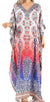 Vestido caftán largo con escote en V y diseño fluido Anahi de Sakkas con diamantes de imitación