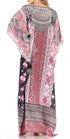 Vestido caftán largo con escote en V y diseño fluido Anahi de Sakkas con diamantes de imitación