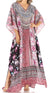 Vestido caftán largo con escote en V y diseño fluido Anahi de Sakkas con diamantes de imitación