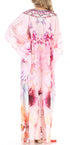 Vestido caftán largo con escote en V y diseño fluido Anahi de Sakkas con diamantes de imitación