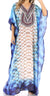 Vestido caftán largo con escote en V y diseño fluido Anahi de Sakkas con diamantes de imitación
