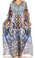 Vestido caftán largo con escote en V y diseño fluido Anahi de Sakkas con diamantes de imitación