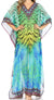 Vestido caftán largo con diseño estampado Wilder de Sakkas y cristales transparentes.