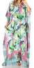 Vestido caftán largo Sakkas Georgettina con escote en V y cristales fluidos