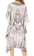 Sakkas MiuMiu Ligthweight Summer Printed Short Caftan Dress / Cover Up