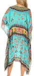 Sakkas MiuMiu Ligthweight Summer Printed Short Caftan Dress / Cover Up