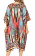 Sakkas MiuMiu Ligthweight Summer Printed Short Caftan Dress / Cover Up
