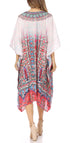 Sakkas MiuMiu Ligthweight Summer Printed Short Caftan Dress / Cover Up