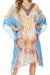Sakkas MiuMiu Ligthweight Summer Printed Short Caftan Dress / Cover Up
