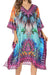 Sakkas MiuMiu Ligthweight Summer Printed Short Caftan Dress / Cover Up