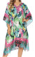 Sakkas MiuMiu Ligthweight Summer Printed Short Caftan Dress / Cover Up
