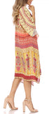 Sakkas MiuMiu Ligthweight Summer Printed Short Caftan Dress / Cover Up