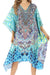 Sakkas MiuMiu Ligthweight Summer Printed Short Caftan Dress / Cover Up