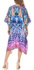 Sakkas MiuMiu Ligthweight Summer Printed Short Caftan Dress / Cover Up
