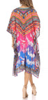 Sakkas MiuMiu Ligthweight Summer Printed Short Caftan Dress / Cover Up