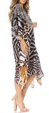 Sakkas MiuMiu Ligthweight Summer Printed Short Caftan Dress / Cover Up