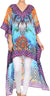 Vestido Sakkas Laisson Flowy Hi-Lo Caftán con diamantes de imitación, cuello en V, corte cuadrado, para cubrir la parte superior