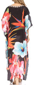 Vestido Sakkas Laisson Flowy Hi-Lo Caftán con diamantes de imitación, cuello en V, corte cuadrado, para cubrir la parte superior