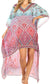 Vestido Sakkas Laisson Flowy Hi-Lo Caftán con diamantes de imitación, cuello en V, corte cuadrado, para cubrir la parte superior