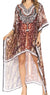 Vestido Sakkas Laisson Flowy Hi-Lo Caftán con diamantes de imitación, cuello en V, corte cuadrado, para cubrir la parte superior