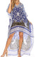Vestido Sakkas Laisson Flowy Hi-Lo Caftán con diamantes de imitación, cuello en V, corte cuadrado, para cubrir la parte superior