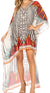 Vestido Sakkas Laisson Flowy Hi-Lo Caftán con diamantes de imitación, cuello en V, corte cuadrado, para cubrir la parte superior
