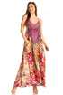 Vestido largo informal de verano con cuello en V y tirantes finos para mujer de Sakkas Sofia