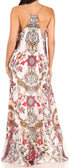 Vestido largo informal de verano con cuello en V y tirantes finos para mujer de Sakkas Sofia