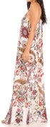Vestido largo informal de verano con cuello en V y tirantes finos para mujer de Sakkas Sofia