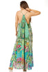 Vestido largo informal de verano con cuello en V y tirantes finos para mujer de Sakkas Sofia
