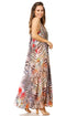 Vestido largo informal de verano con cuello en V y tirantes finos para mujer de Sakkas Sofia