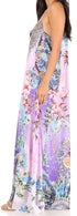 Vestido largo informal de verano con cuello en V y tirantes finos para mujer de Sakkas Sofia