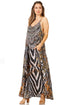 Vestido largo informal de verano con cuello en V y tirantes finos para mujer de Sakkas Sofia