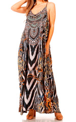 Vestido largo informal de verano con cuello en V y tirantes finos para mujer de Sakkas Sofia