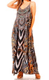 Vestido largo informal de verano con cuello en V y tirantes finos para mujer de Sakkas Sofia