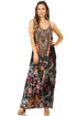 Vestido largo informal de verano con cuello en V y tirantes finos para mujer de Sakkas Sofia