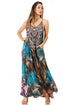 Vestido largo informal de verano con cuello en V y tirantes finos para mujer de Sakkas Sofia