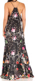 Vestido largo informal de verano con cuello en V y tirantes finos para mujer de Sakkas Sofia