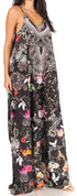 Vestido largo informal de verano con cuello en V y tirantes finos para mujer de Sakkas Sofia