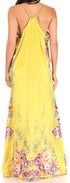 Vestido largo informal de verano con cuello en V y tirantes finos para mujer de Sakkas Sofia