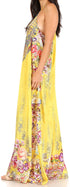 Vestido largo informal de verano con cuello en V y tirantes finos para mujer de Sakkas Sofia